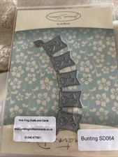 Pink Frog Metal Die Bunting For Craft Projects. Only Used Once.