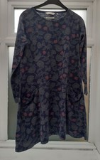 SEASALT CORNWALL  BLUE FLORAL STRETCHY COTTON, THE MILL POOL DRESS, SIZE 8