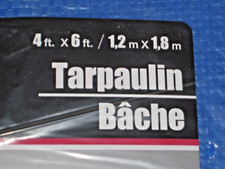 Tarpaulin 4' x 6' Blue Tarp -