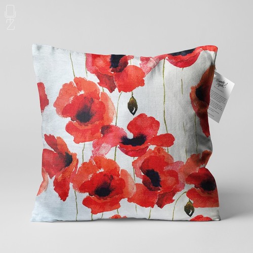 Remembrance poppy cushion - remembrance,