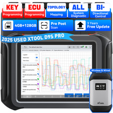 USED XTOOL D9S PRO Car All System Diagnostic Scanner E.CU Key Programming Tool