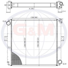 Radiator for forklift - forklift, truck