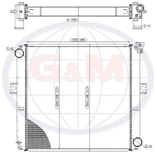 Radiator for forklift truck - radiator,