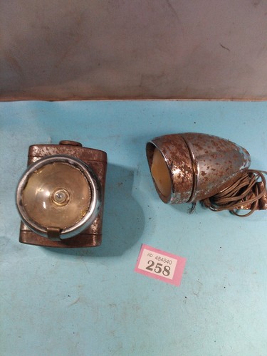 Vintage bicycle lights - bicycle,