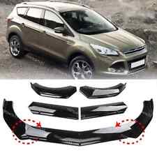 Front Bumper Lip Spoiler Splitter Diffuser Gloss Black For Ford Kuga 2008+