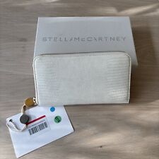 NEW Stella McCartney White vegan leather large Wallet