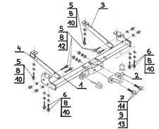 Flange Neck Tow Bar For NISSAN