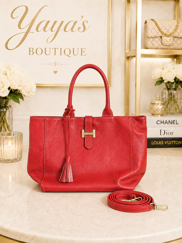 Made italy red - made, leather