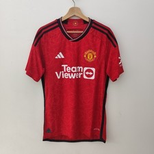 Manchester United 2023/24 Player Issue Adidas Home Football Shirt Mens Medium