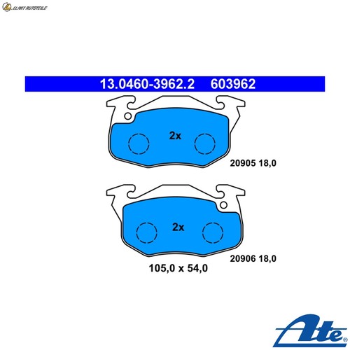 Brake pad set disc - ,