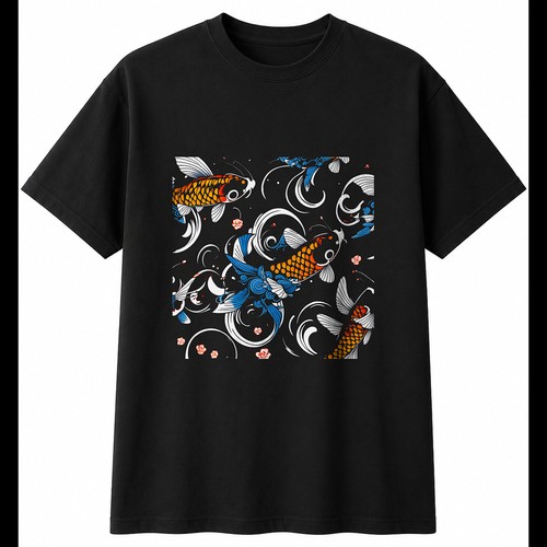 Tattoo koi butterfly - in, water