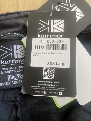 Nwt karrimor pant - black, size