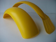 New Trials Universal Yellow Front & Rear Mudguard Fender Suzuki Swm Ossa Rl Tl
