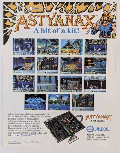 Jaleco astyanax video - astyanax, arcade