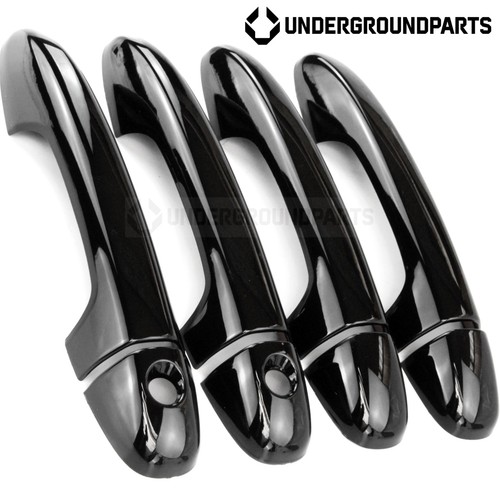 Gloss black door handle - black, covers