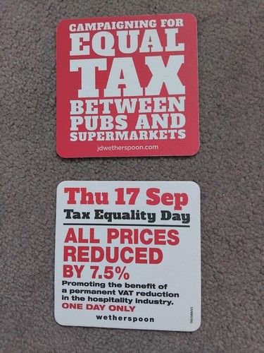 Beer mat wetherspoon - mat,