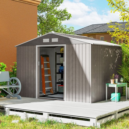 6ft metal garden shed - metal,