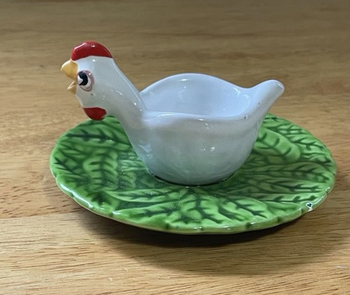 Ceramic chicken egg cup - cup, holder