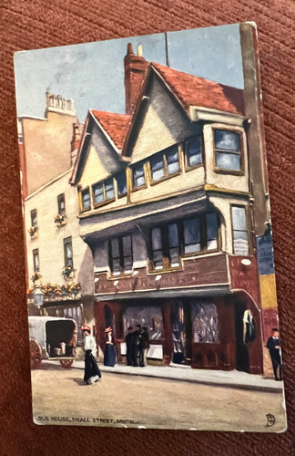Antique postcard bristol small - antique,