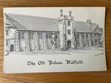 Hatfield Postcard - The Old Palace - Unposted