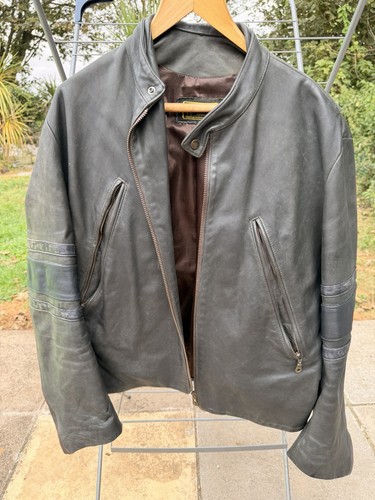 Leather motorcycle jacket - jacket, from