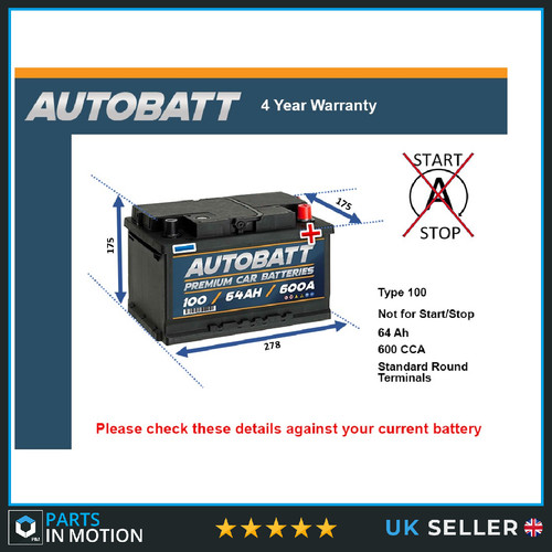 Battery fits tvr - cerbera, 280