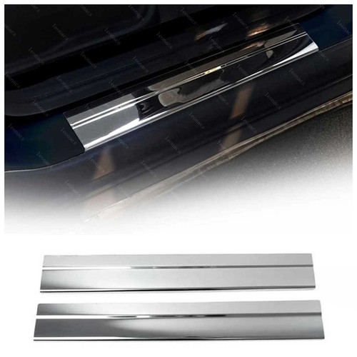 Chrome door sill protector - sill,