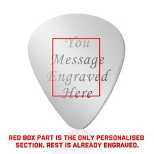 Personalised Guitar Pick Engraved Guitar Plectrums Any Text Birthday Christmas