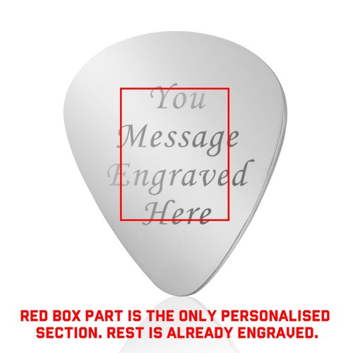 Personalised guitar pick - personalised,