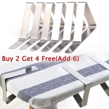 British Steel Table Cloth Cover Clips Quality Metal Pegs Clamps Picnic Prom UK