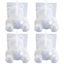4PC 3D Teddy Bear Silicone