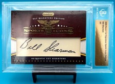 2009 Razor Cut Signature Sports Icons Edition BILL SHARMAN