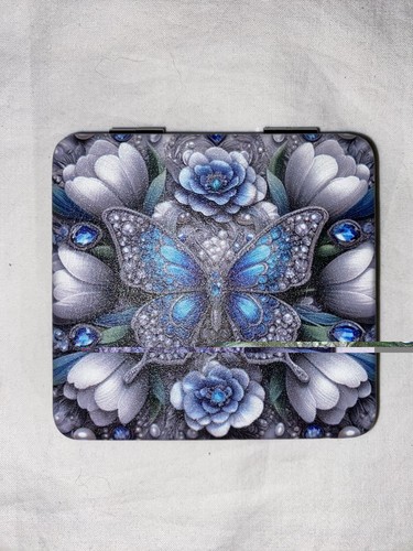 New butterfly compact mirror - new, mirror.