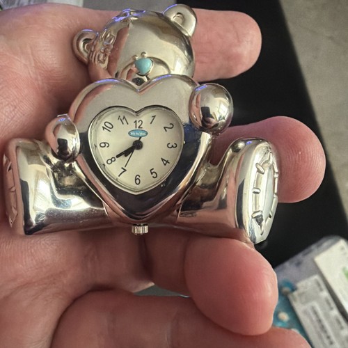 You silver metal teddy - you,