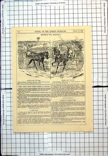 Old punch cartoon farmer - old, farmer's
