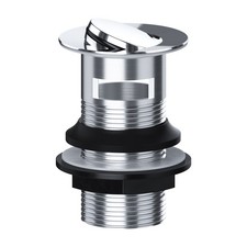 Flip Top Swivel Basin Sink Waste Chrome Slotted Waste 1 1/4"