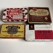 Four Vintage Tins