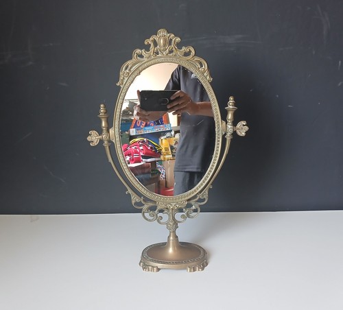 Vintage brass style oval - style,