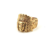 Large 9ct Yellow Gold Indian