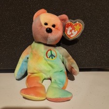 Peace Bear Ty Beanie Baby