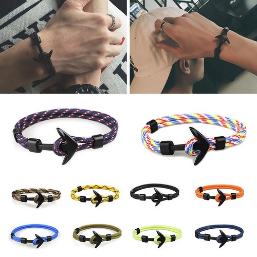 Metal anchor bracelet - metal,
