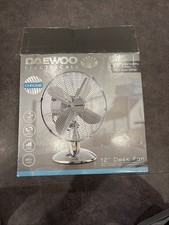 Desk Fan 12 - Daewoo - Chrome