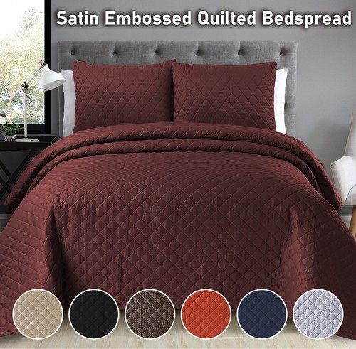 3piece quilted bed throw - 3piece,