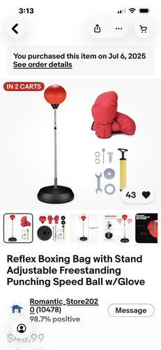 Reflex boxing bag with - boxing, stand