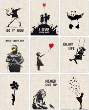 INFUNLY 9 Set Banksy Canvas