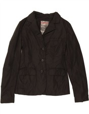 PRADA Womens Utility Jacket IT 40 Small Black Nylon CO04