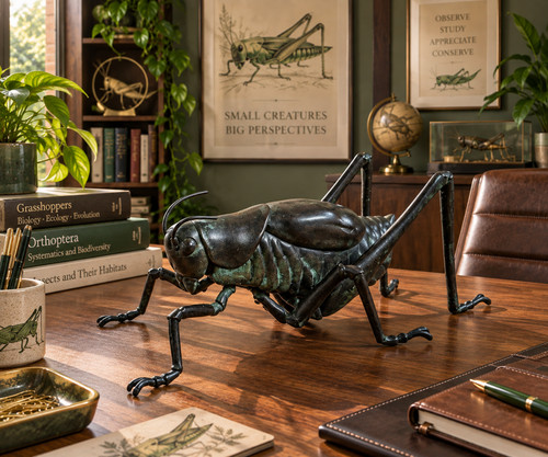 Large bronze grasshopper - large,
