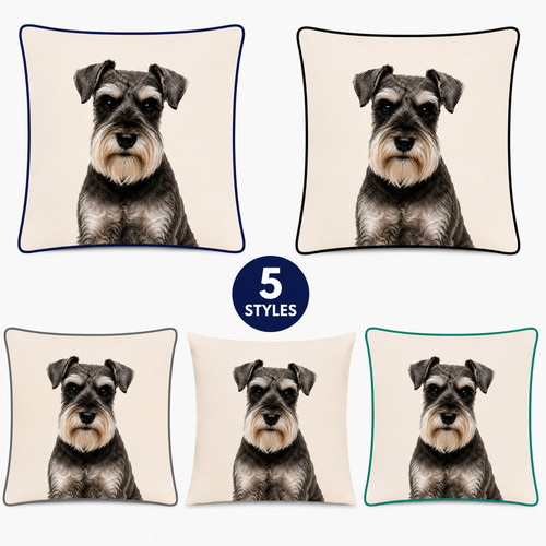 Miniature schnauzer cushion - miniature,