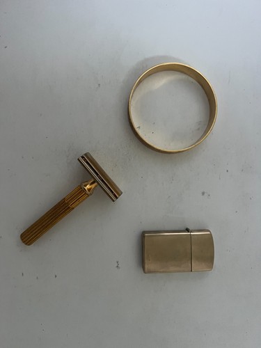 Vintage gold plated - vintage, gold-plated