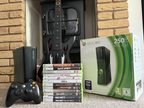Xbox 360 slim 250gb guitar - slim,